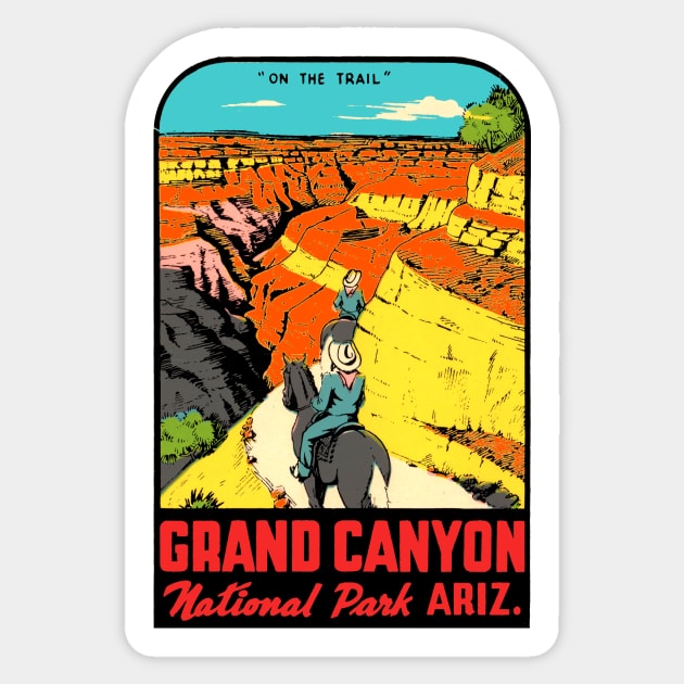 Grand Canyon National Park Vintage Sticker by Hilda74